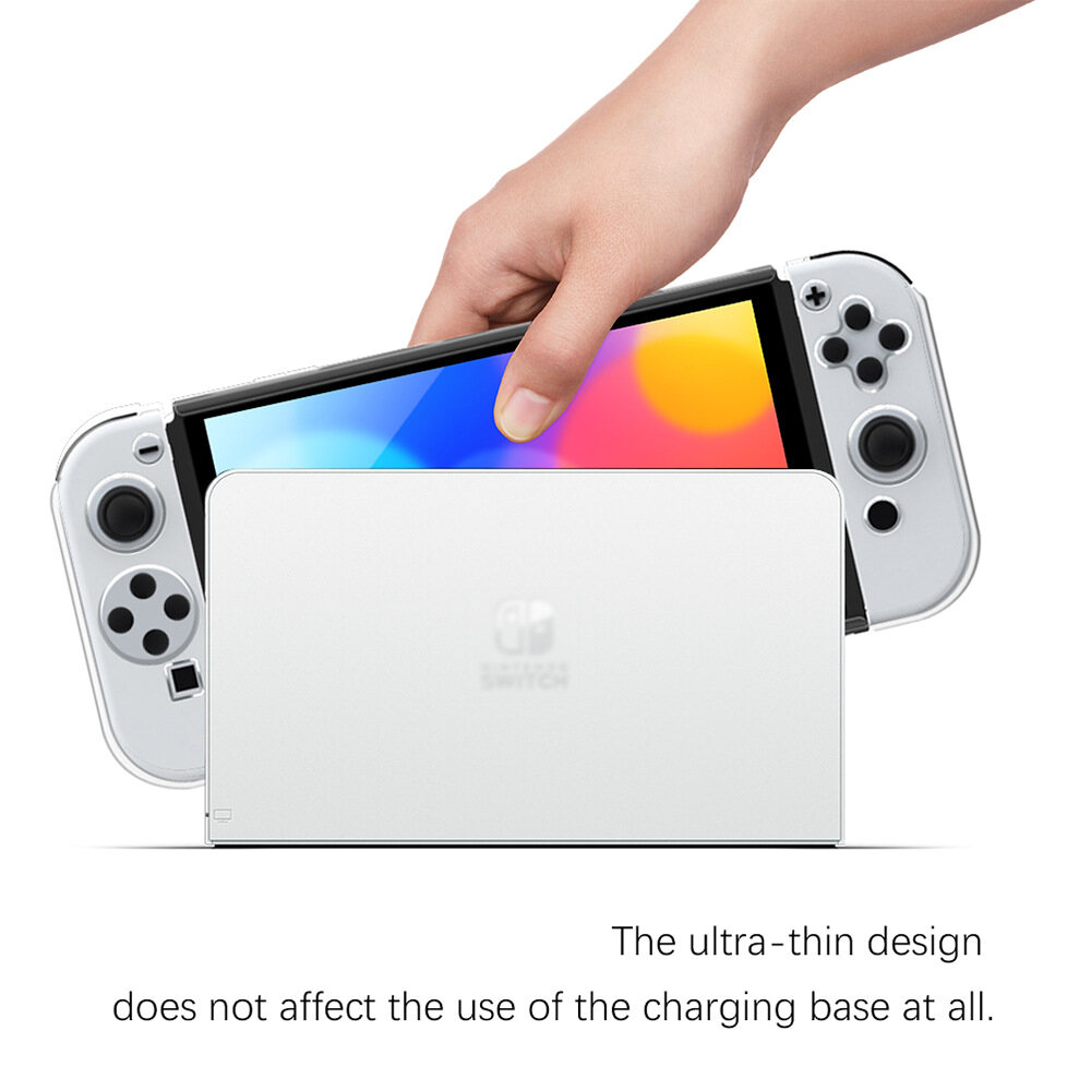 TOPZERO Ốp Bảo Vệ PC Cứng Trong Suốt Cho Nintendo Switch Ốp OLED NS Bộ Điều Khiển Máy Tính Bảng Trong Suốt Phụ Kiện Nintendo Switch