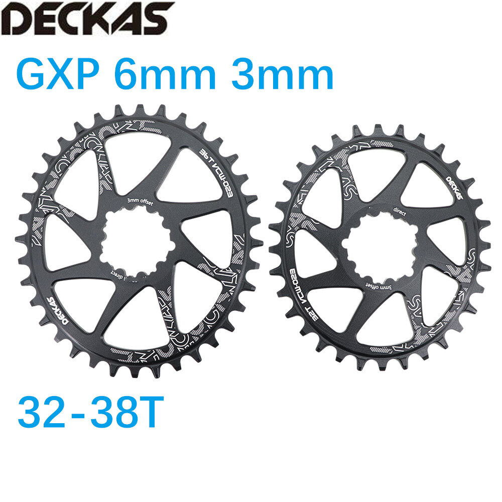 Deckas Chainring Oval Direct Mount 3mm 6mm Offset for Sram GXP XX1 Eagle X01 X1 X0 X9 Bike Mountain 30T 32T 34T 36T 38T MTB