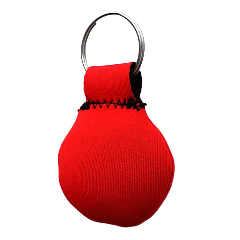 Round Neoprene Ball Keyring Key Holder for Multi Outdoor Sports Beach Travel Choice of Color Floating Keychain Fishing Boat Buoy Key Float
