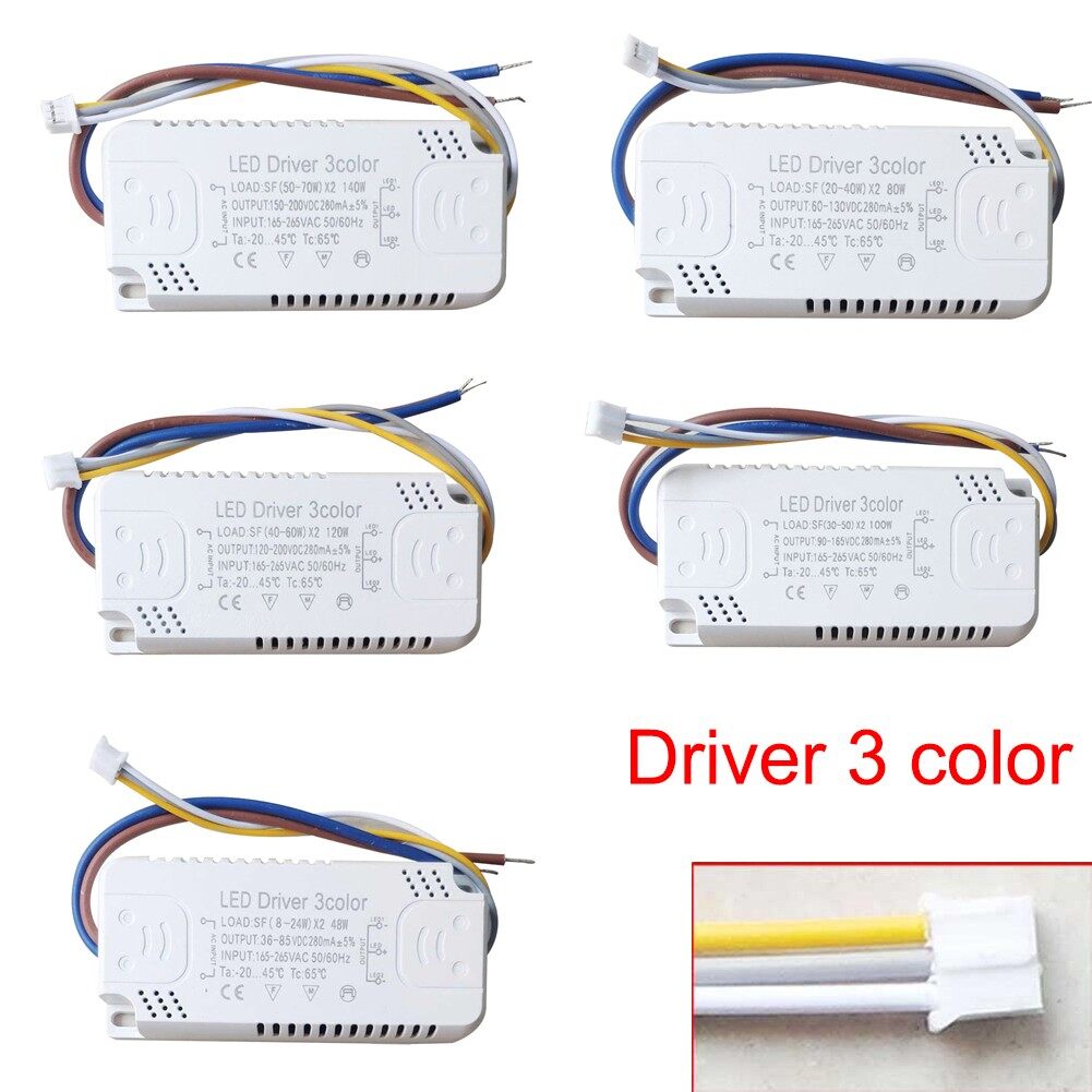 LED Driver Adapter For LED Lighting Non-Isolating Transformer Replacement LED Driver 3 Color