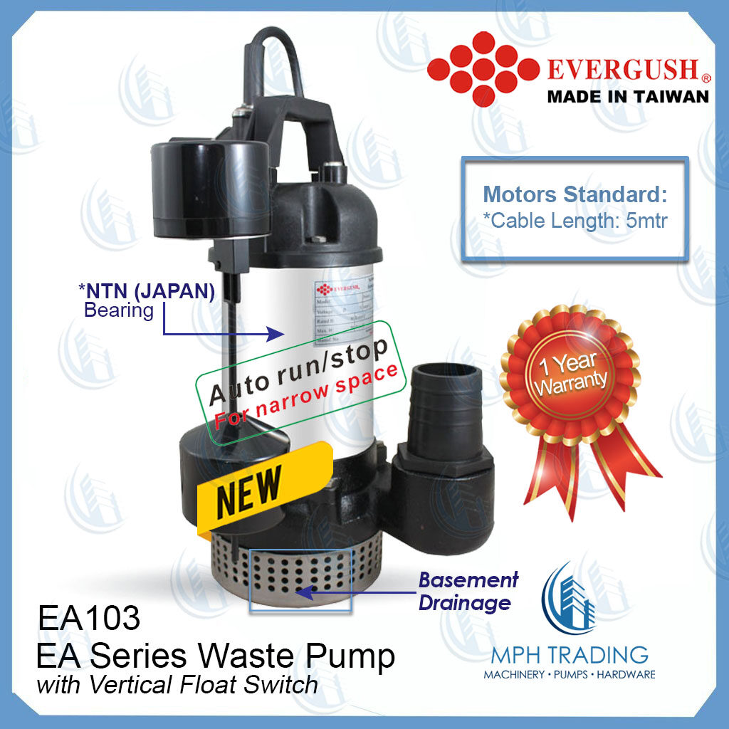Evergush EA103 EA103T EA103A Submersible Water Pump Multipurpose Koi
