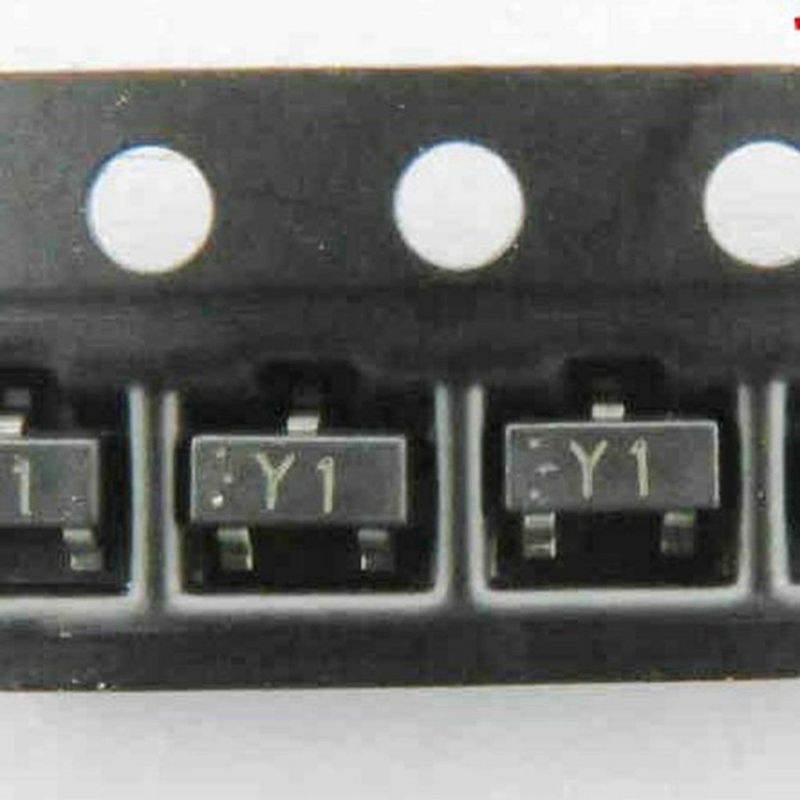 50pcs ss8050 y1 1.5a 25v npn sot-23 double s high current smd transistor