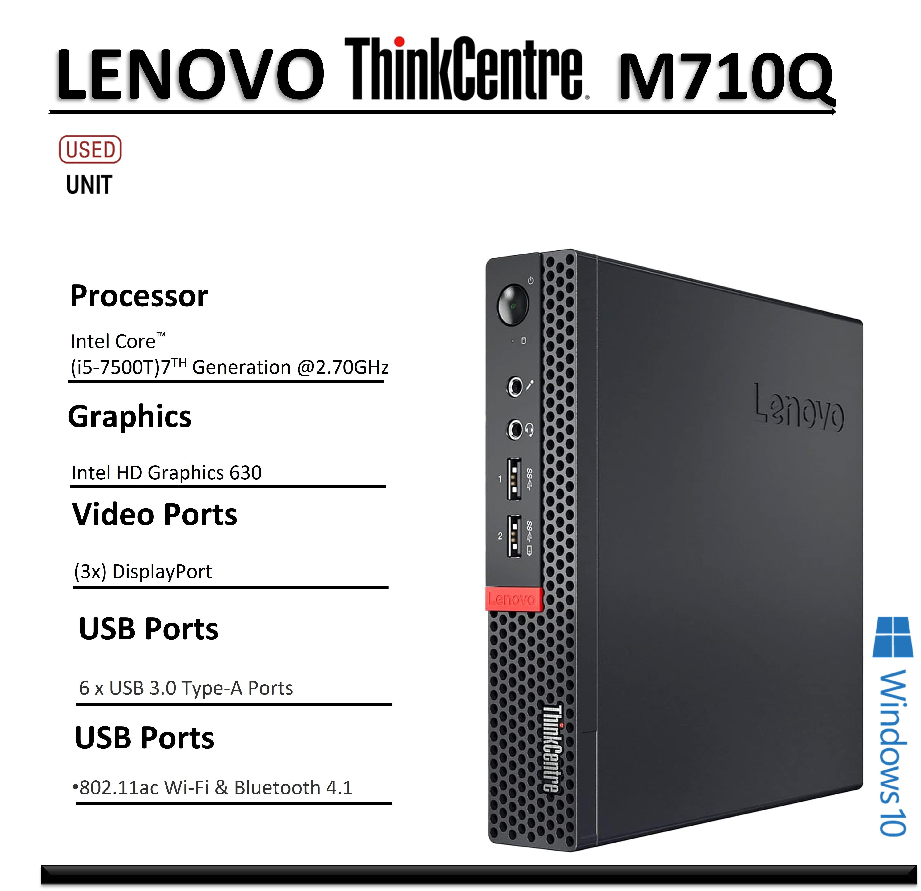 Lenovo Tiny Desktop ThinkCentre M710q Intel Core i57500T QuadCore 2