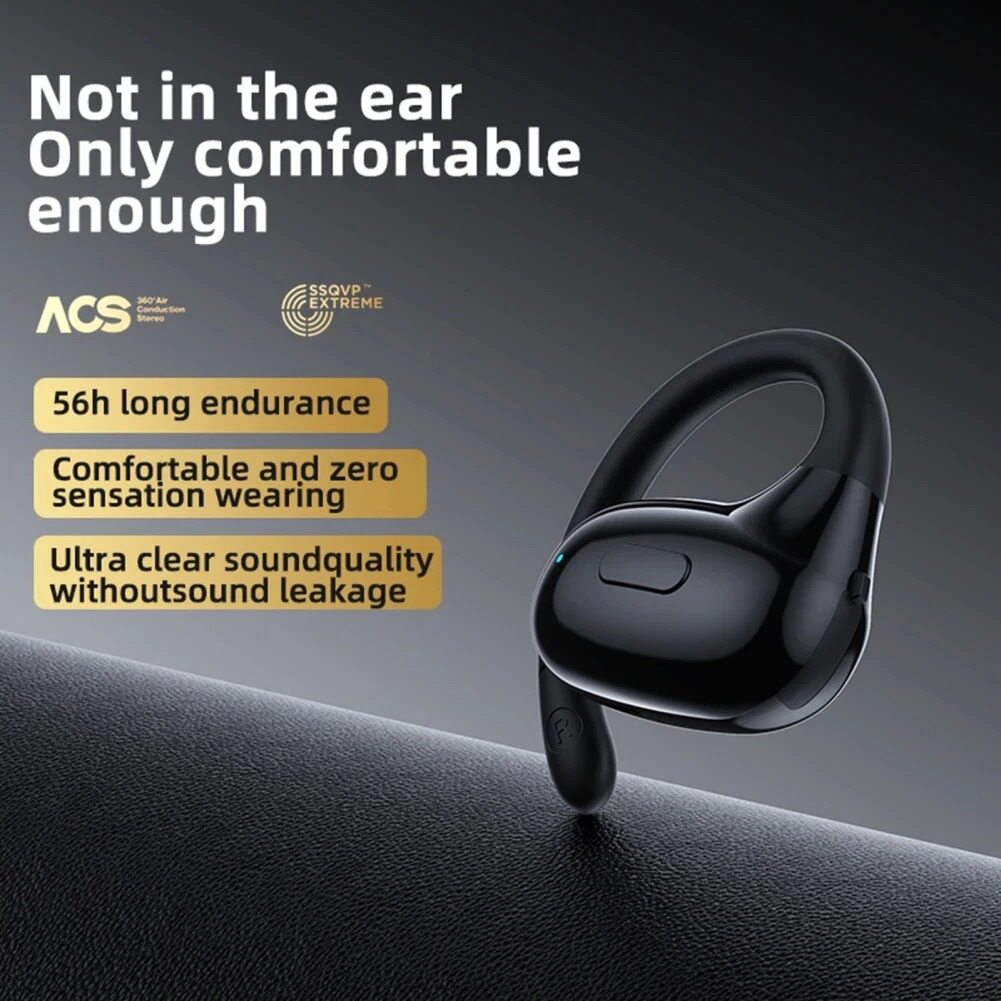 KEBETEME Business Bluetooth Earphone Wireless Hands-free Headset With Microphone Stereo Earbuds Sports Headphone For Smart Phones