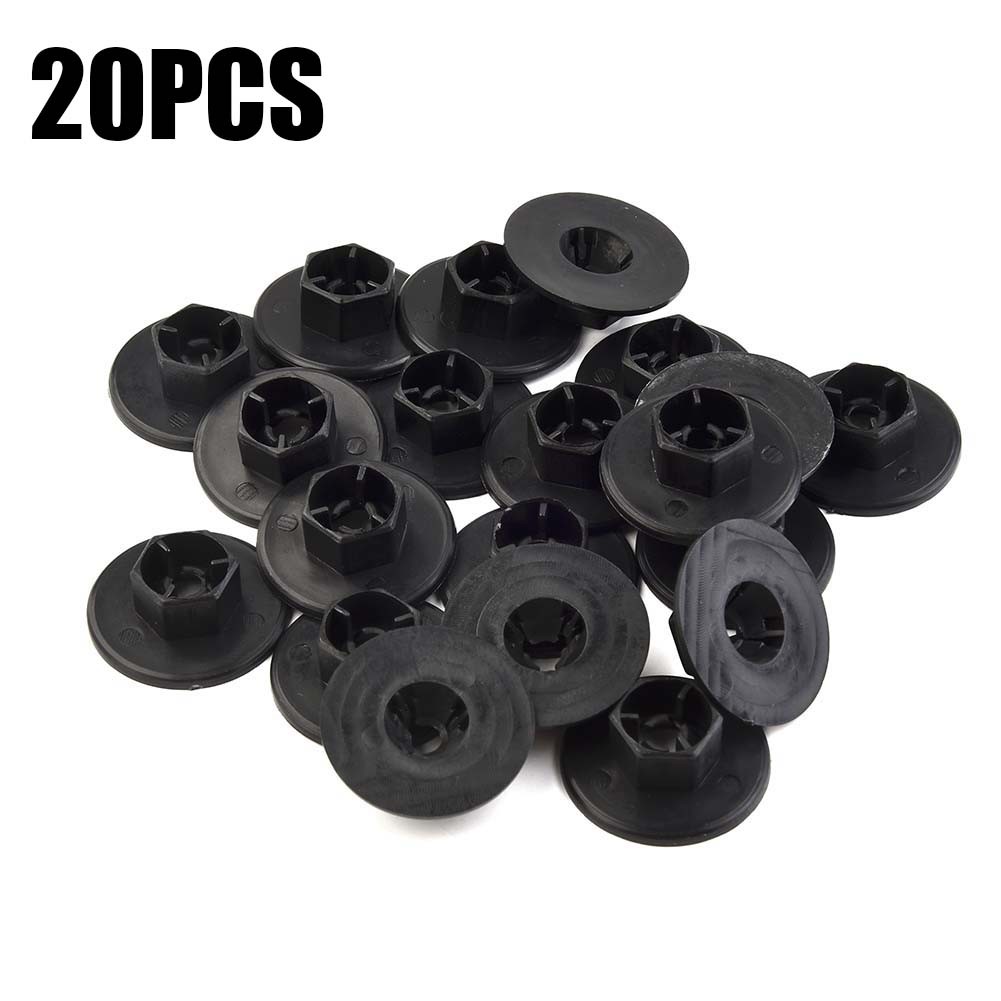 Nut washer mud guard nut parts & accessories 20pcs clip-on plastic bbande new