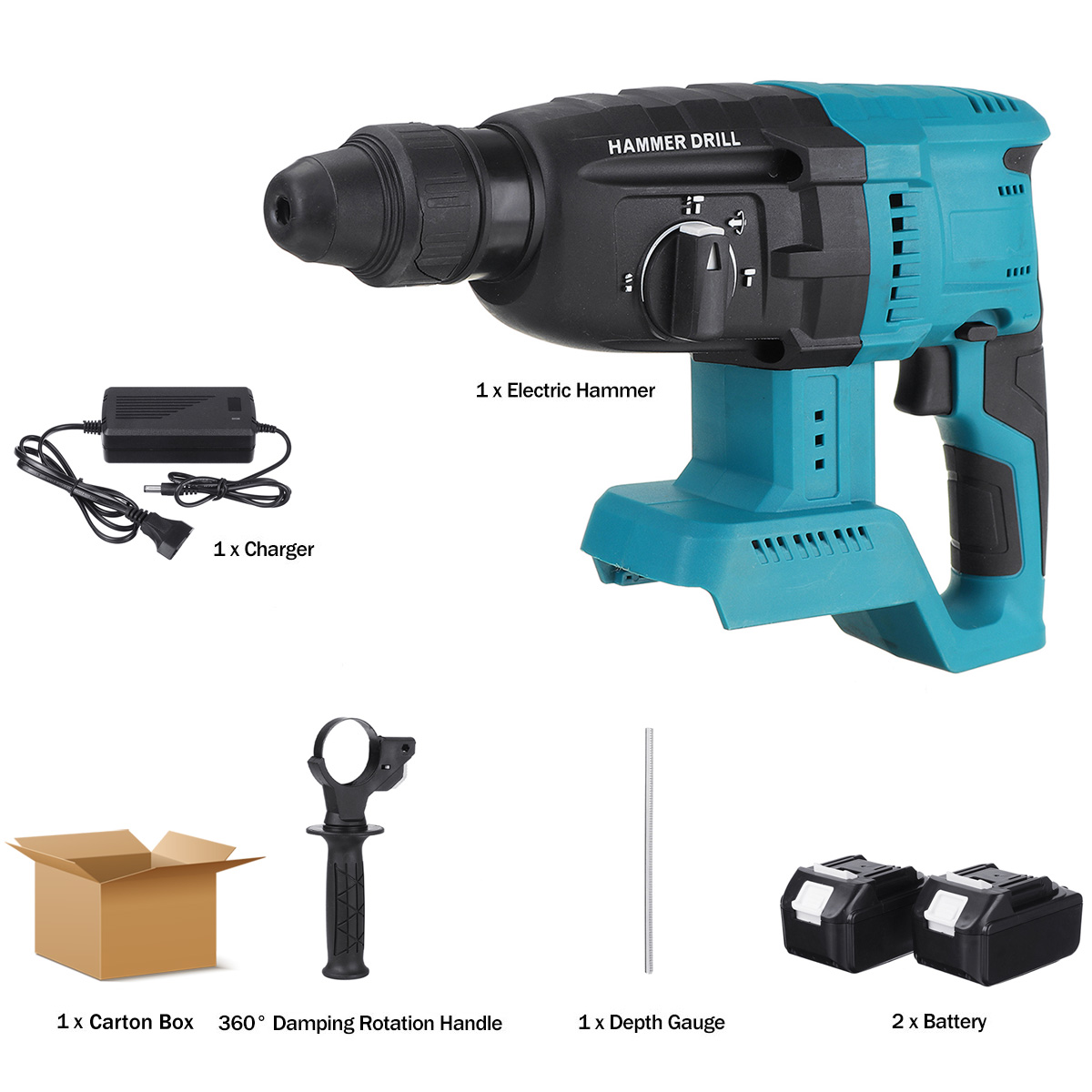 21V 4 Modes Drill Machine Electric 