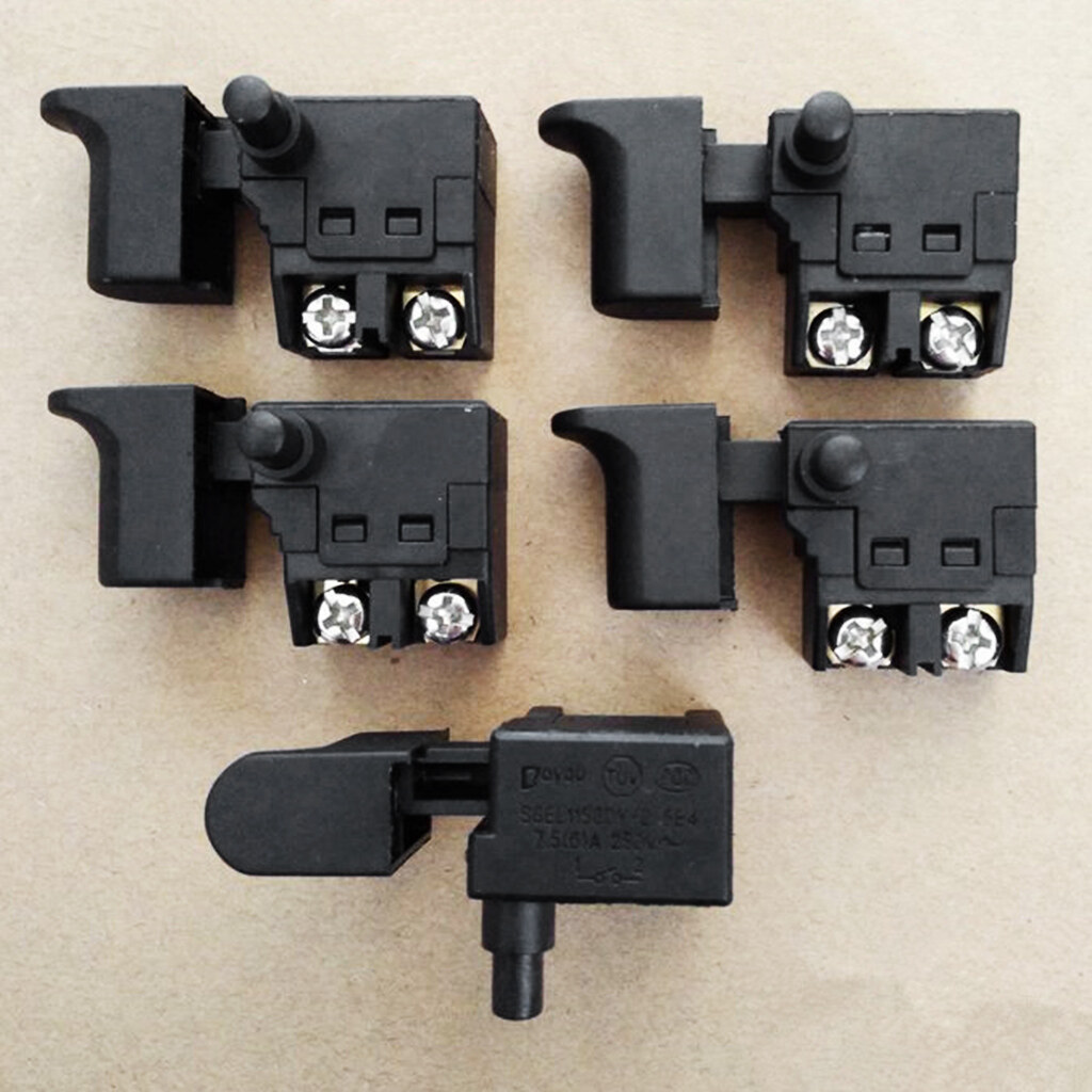 Công Tắc Khoan Điện 250V 6A Máy Cưa Tròn Công Cụ Điện Bộ Kích Hoạt Điều Khiển Tốc Độ Cho Máy Cắt Máy Bào Điện Đá Cẩm Thạch
