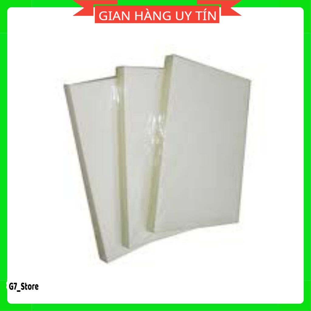 1 Tập Giấy Ép Plastic A4 125Mic,Ép Ảnh Plastic Dầy