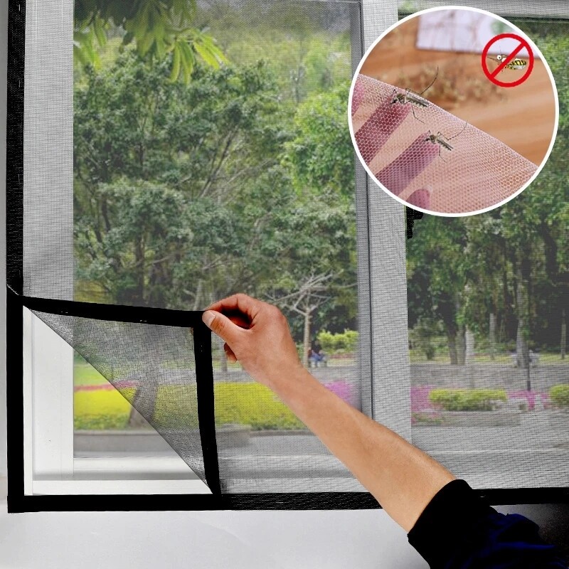 Tự làm chống muỗi Bug tự dính Net Rèm vô hình đơn giản lưới màn che cửa sổ màn chống muỗi