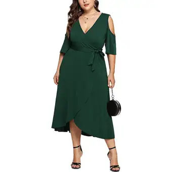 off the shoulder sundress plus size