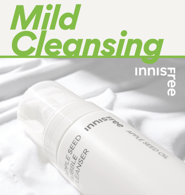 Sữa Rửa Mặt Tạo Bọt Hạt Táo Innisfree