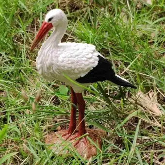 2 Buah Miniatur Hewan Burung Patung Model Patung Pahat Mainan