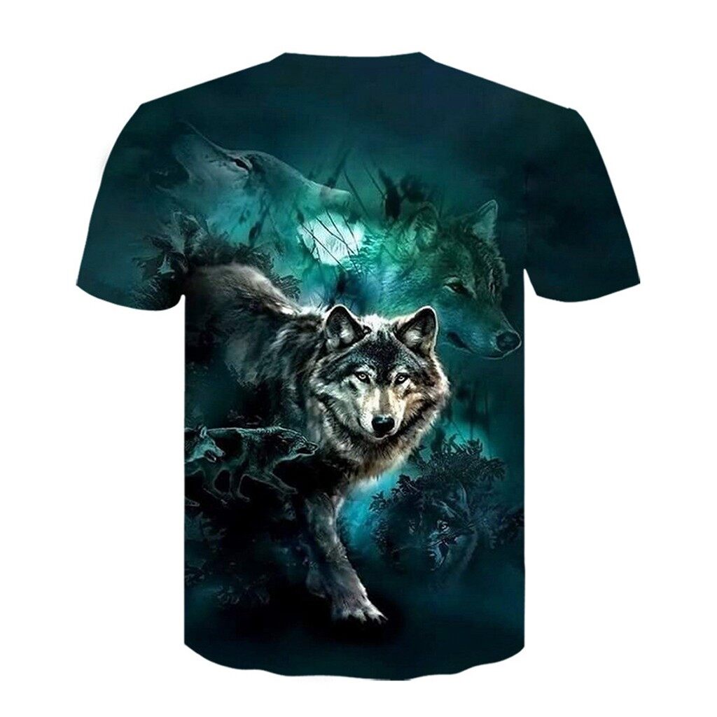 Mens New 3D Printing Tees Shirt Short Sleeve T-Shirt Large Size Blouse Tops