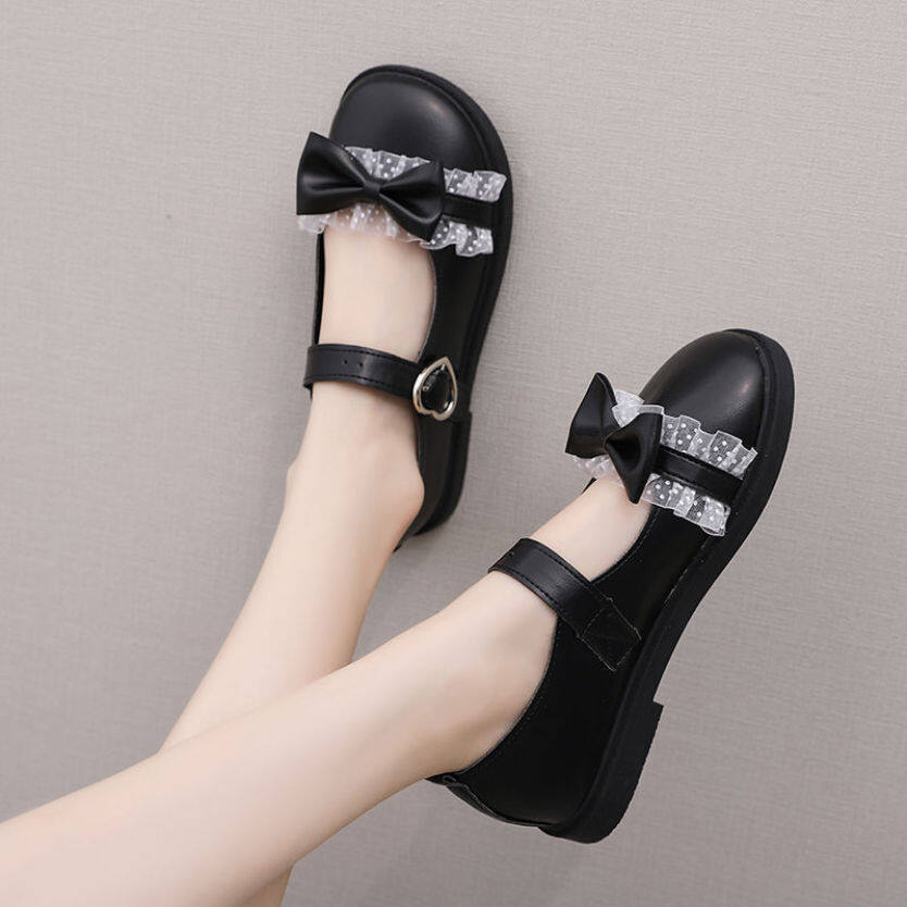 Giày Da Nhỏ Nhật Bản GG Fashion Famliy Cho Nữ, Giày Đế Bằng Phong Cách Đại Học, Thông Dụng, Mùa Hè, Phong Cách Sinh Viên, Cổ Điển, Giày Mary Jane To giá rẻ