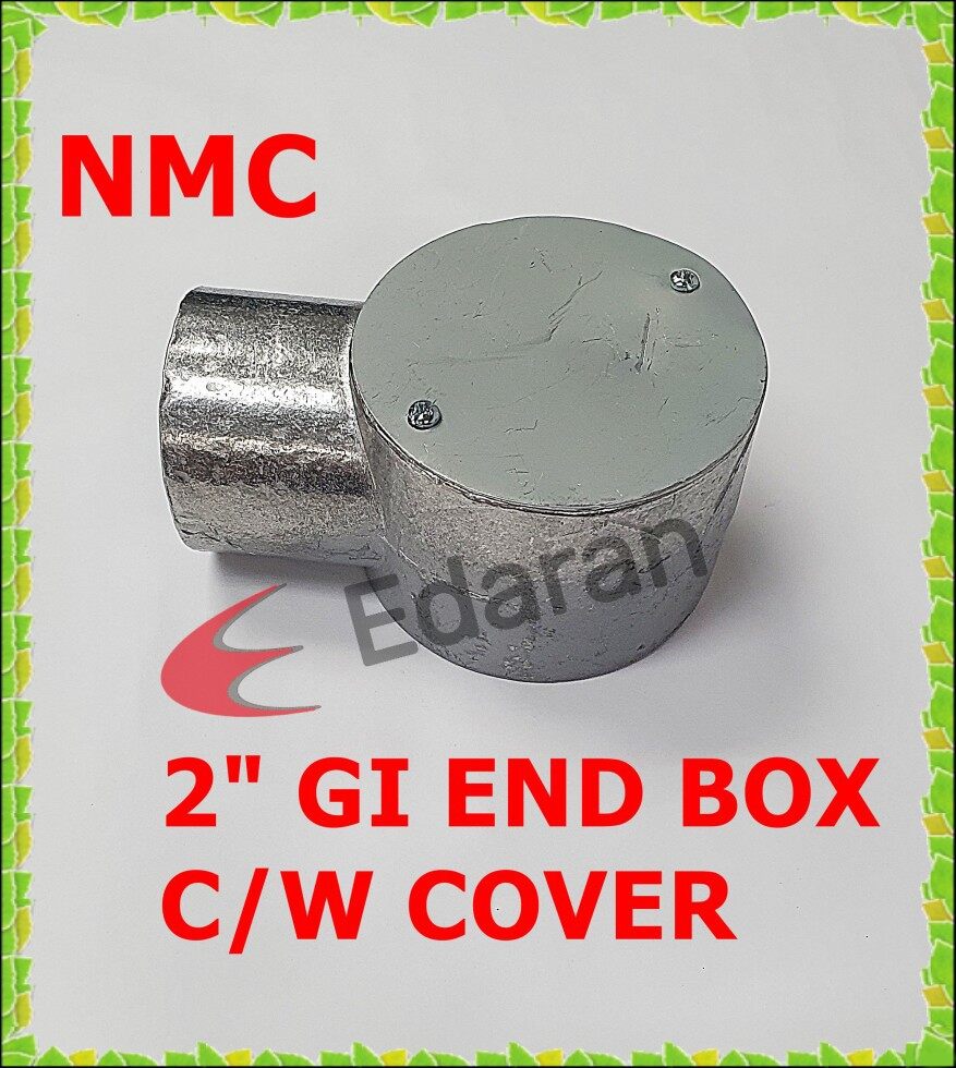 NMC 2 (50MM) GI CONDUIT FITTING BOX CW COVER (END BOX THROUGH BOX TEE