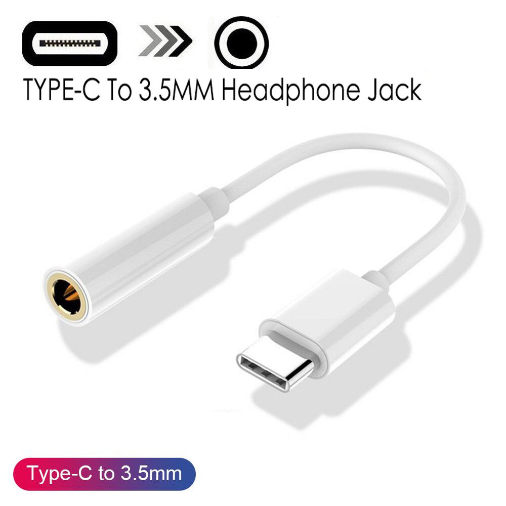 Type-C Earphone Cable Mini Portable Type-C to 3.5mm Earphone Cable Adapter USB 3.1 Type C USB-C Male to 3.5 Audio Female Jack for Xiaomi 