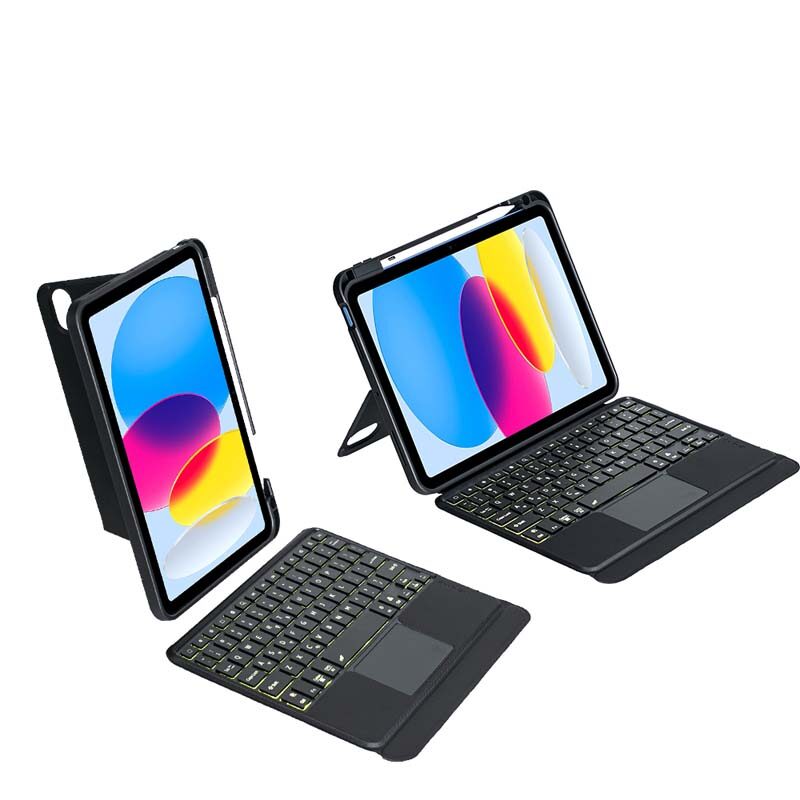 Backlights TouchPad Keyboard with Movable Case for iPad 11th Gen 2025 + Mouse, Vertical Stand Detachable Case with Magnetic Keyboard for iPad 10th 9th 8th 7th Gen, iPad Air 11 2025 2024, Air 5 4, iPad Pro 11 2024 2022 2021 2020, Mini  76