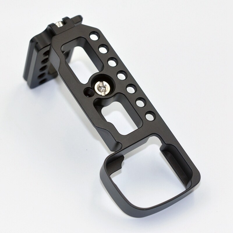 1 Pcs Quick Release L Plate Bracket Holder Hand Grip Vertical L Bracket for Sony A6100/A6300/A6400 Digital Camera Black