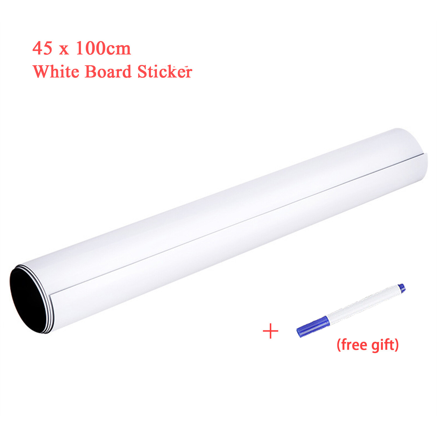 Self Adhesive White Board Paper Large Whiteboard Wall Stickers Roll