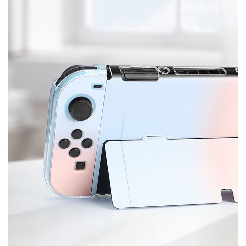 Ốp Bảo Vệ Cho Nintendo Switch OLED Ốp PC Vỏ Cứng Cho NS OLED Dock Màu Trắng