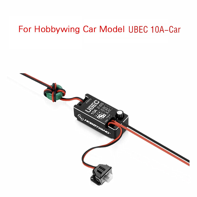 Hobbywing New Waterproof UBEC 10A Voltage Regulator Module 2-6S 6 / 7.4 / 8.4V 10A Adjustable Metal Shell BEC For RC Car Parts