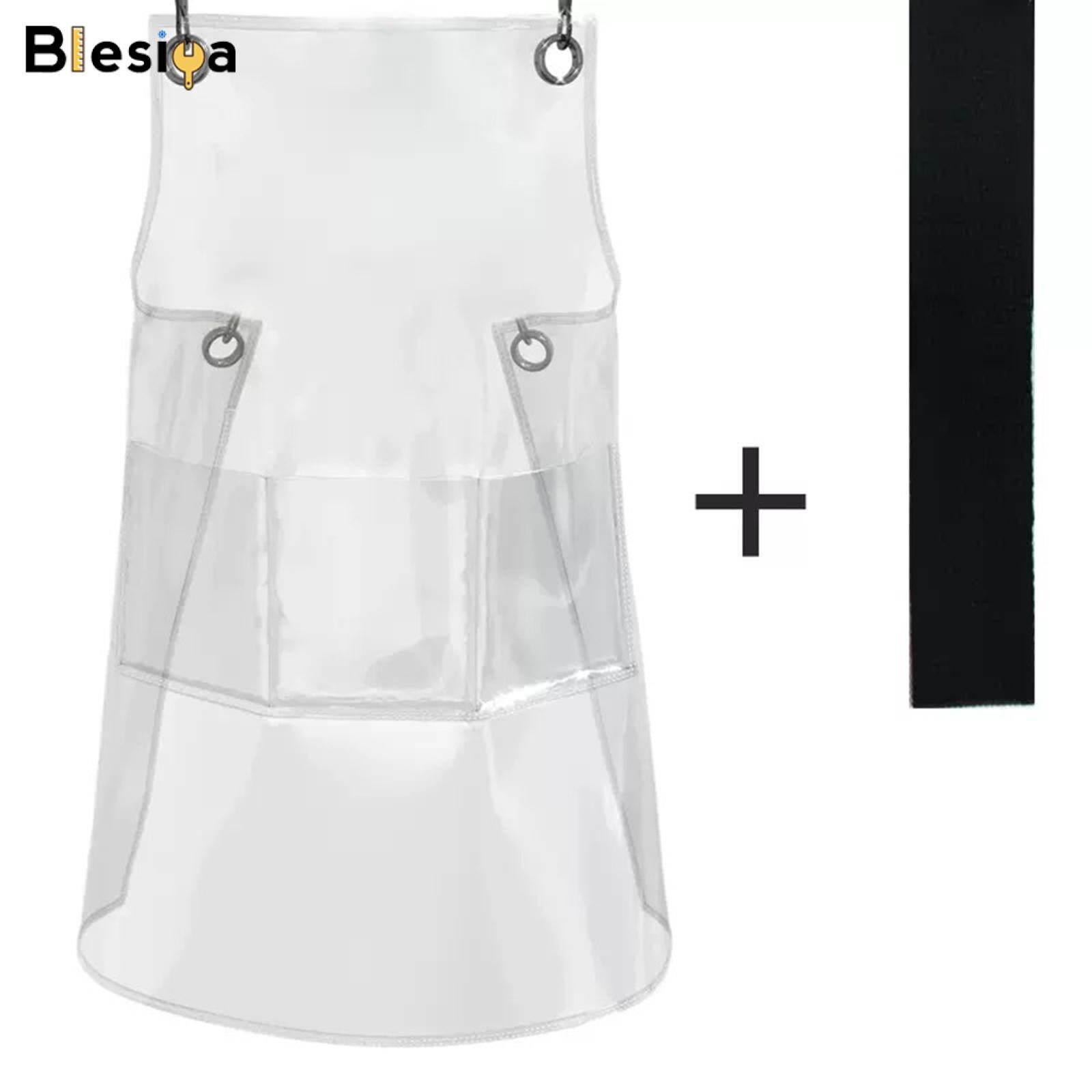 Blesiya Transparent Waterproof Apron Adjustable Oil Resistant for Fish Cleaning