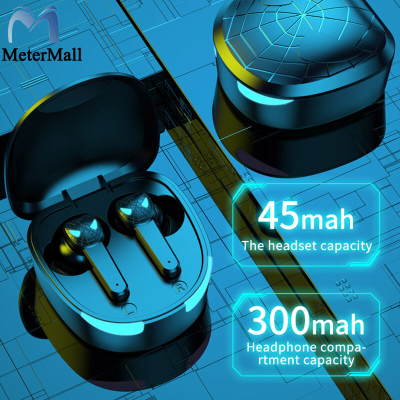 VG10 TWS Wireless Bluetooth-compatible Headset Led Display Touch Control Gaming Earphones With Microphone