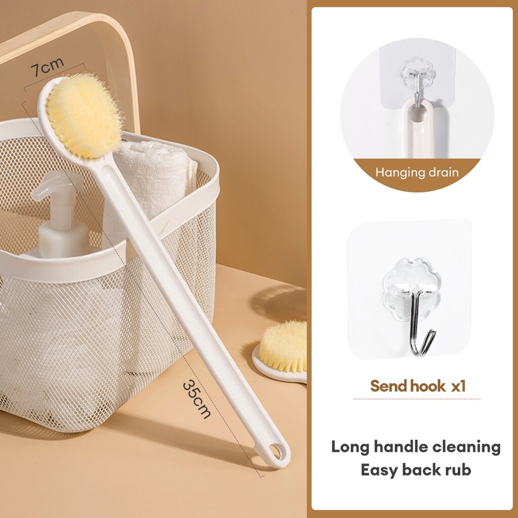 CNMF Household Bathing Soft Hair Bathing Brush Long Handle Rubbing Tool