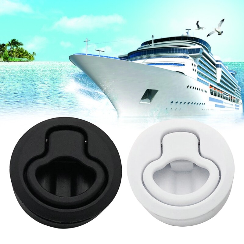 2  Round Locking Flush Pull Latch lacement Plastic For RV Marine Boat Southco