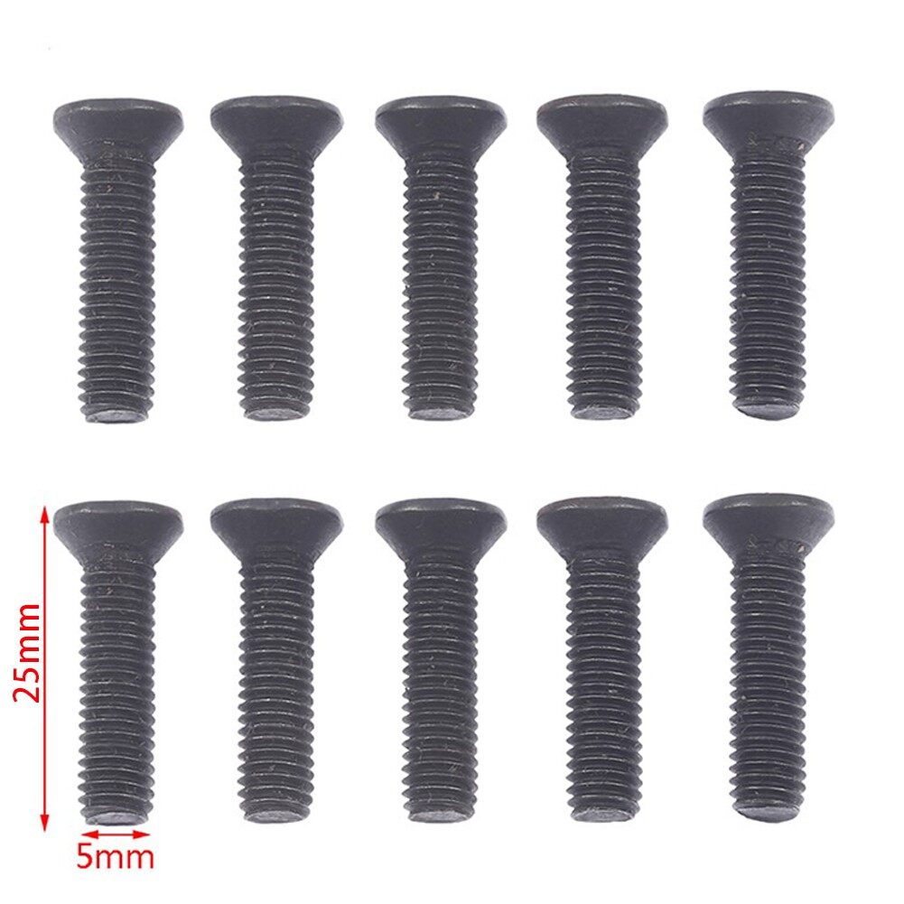 10 Set Screws M5/M6 25mm Left-Hand Thread For UNF Drill Chuck Shank Adapter