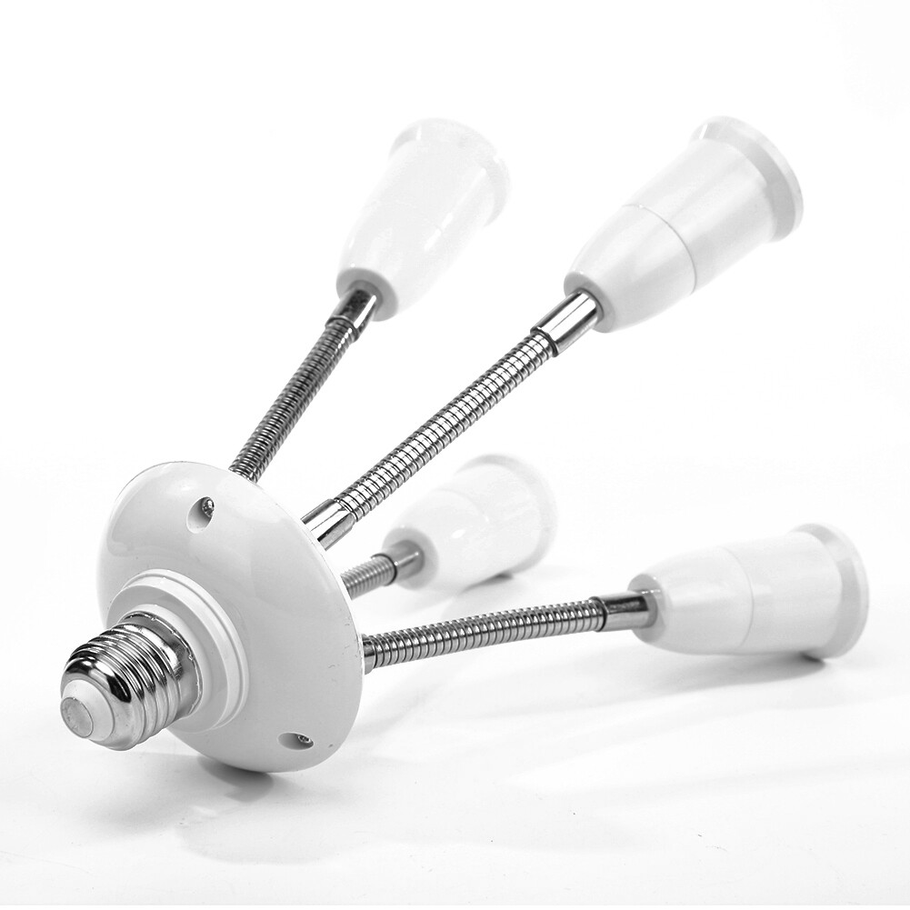 Adjustable E27 Lamp Holder for LED Light Adapter Converter Multi-conversion