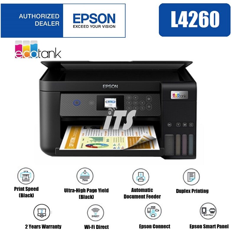 Epson EcoTank L4260 Wi-Fi Duplex All-in-One Ink Tank Printer | Lazada