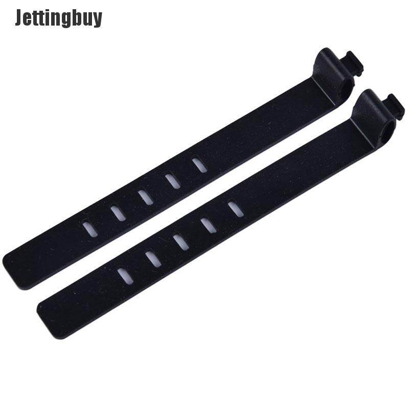 2PCS Silicone Phone Data Cable Winder Earphone Clip Charger Organizer Cable Tie Black