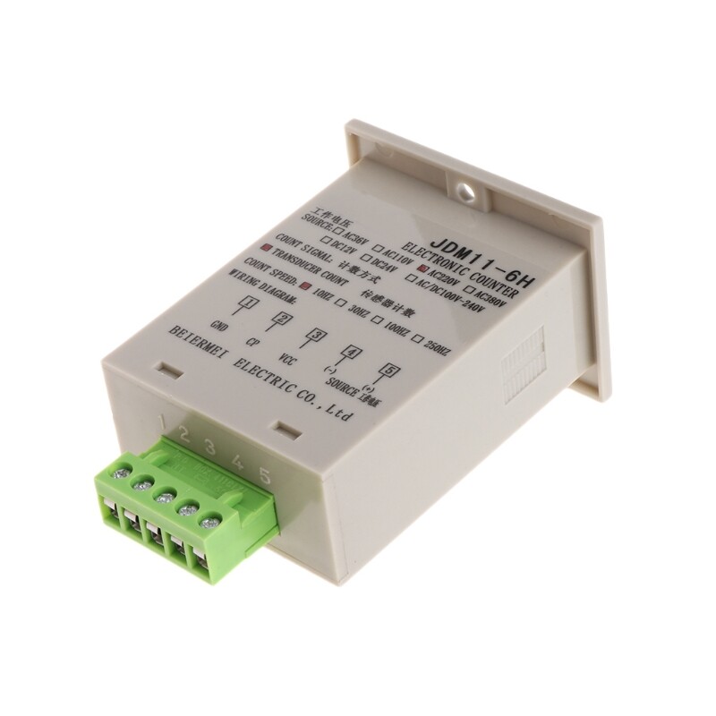 【Hàng Có Sẵn】 Màn Hình LED 6 Chữ Số, Công Tắc Cảm Biến Quang Điện NPN Điều Chỉnh Được 1-999999 Bộ Đếm