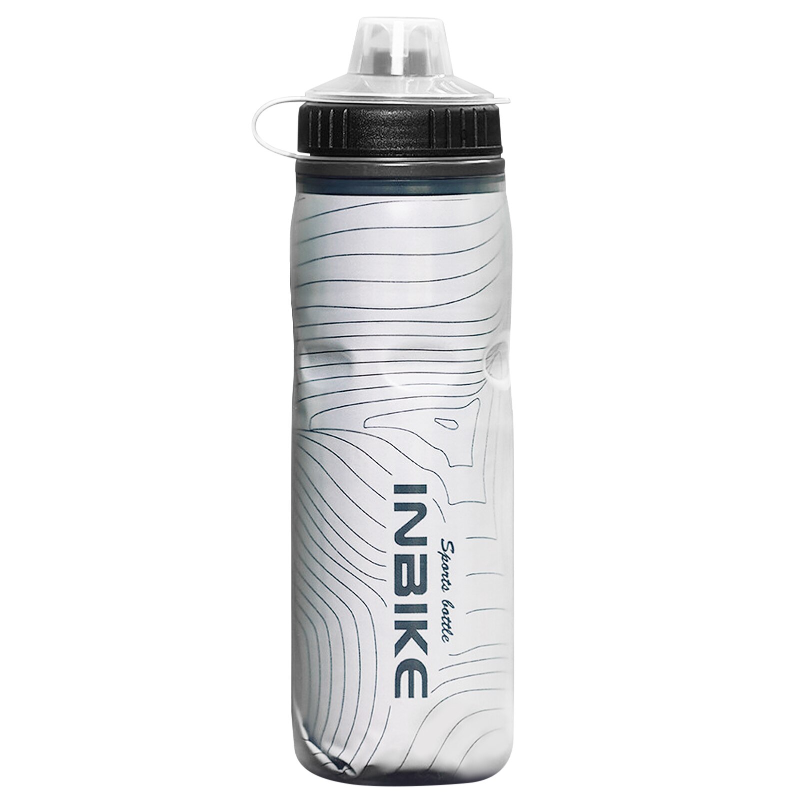 Insulated Mountain Bike Plastic Water Bottle BPA Free Water Bottle Cycling Sports Water Cup Sports Water Bottle With Dust Cover