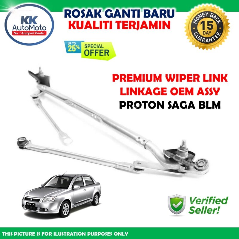 Proton Saga Blm Set Premium Wiper Link Linkage Oem Assy Lazada