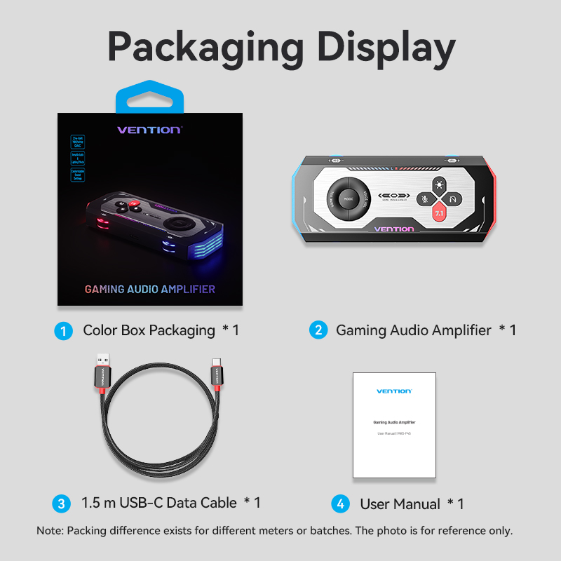 External Audio Amplifier Computer Vention Gaming USB Sound Card External Audio Amplifier with Volume ...
