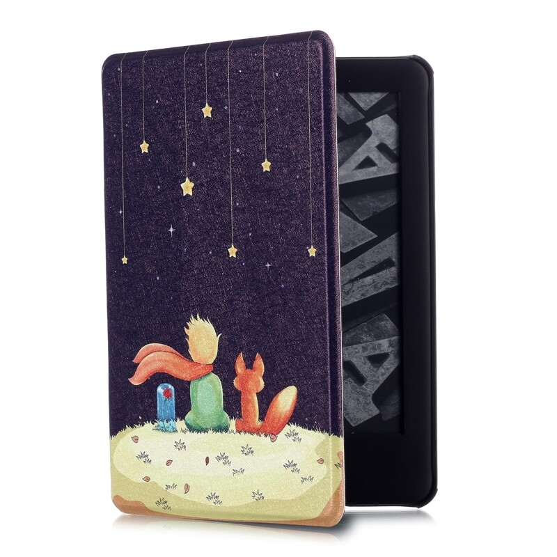 for Smart E-Reader for Case Foldable PU Leather Back Cover for w/ Auto Wake Sleep Function for Kinde Paperwhite 5 2021 1