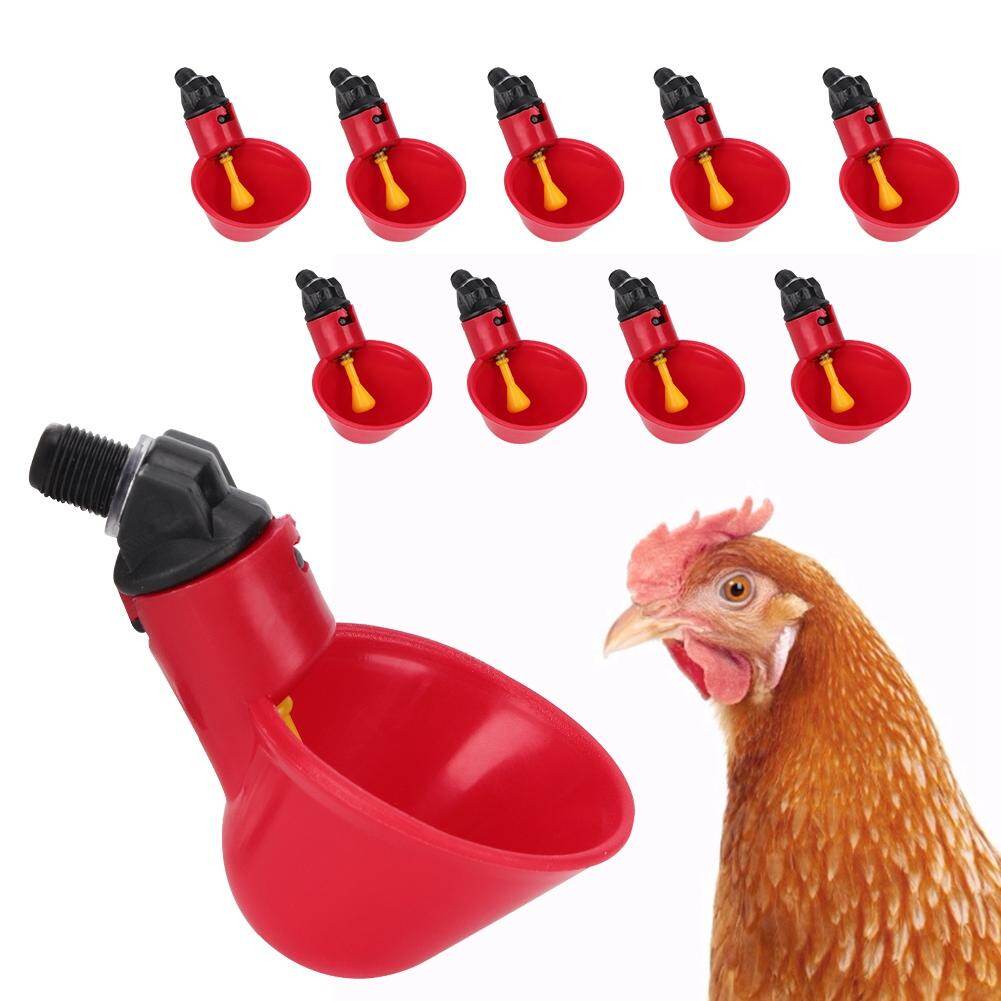 Chicken Water Drinker  br/  10Pcs Chicken Automatic Drinker Waterer Water Bowl Chicken Water Drinker br/ Drinking Water Tool Cage Accessories