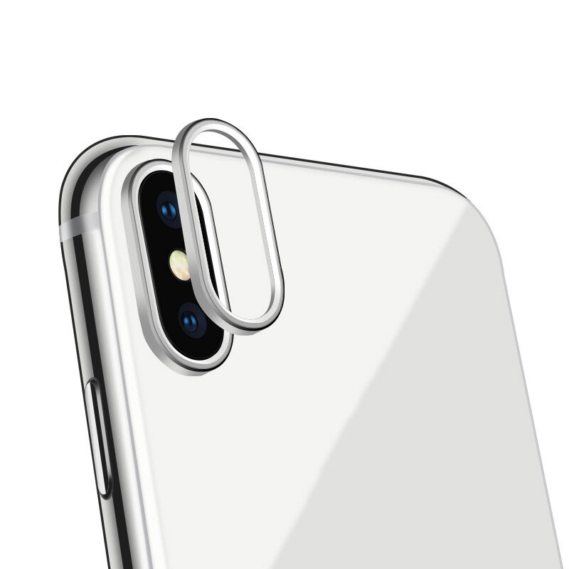 【Alien Data】 X XS MAX XR 7 8 Plus Ốp Lưng Bảo Vệ Máy Ảnh Phía Sau Vỏ Có Vòng