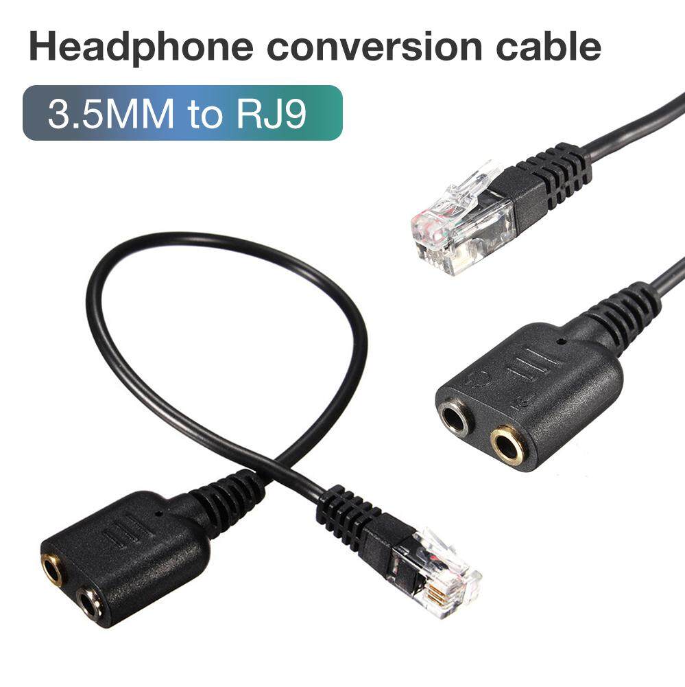 telephone headset with rj9 connector