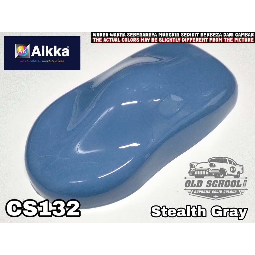 ( CS132 Stealth Gray ) Aikka Old School Series Colour Kereta Paint Car