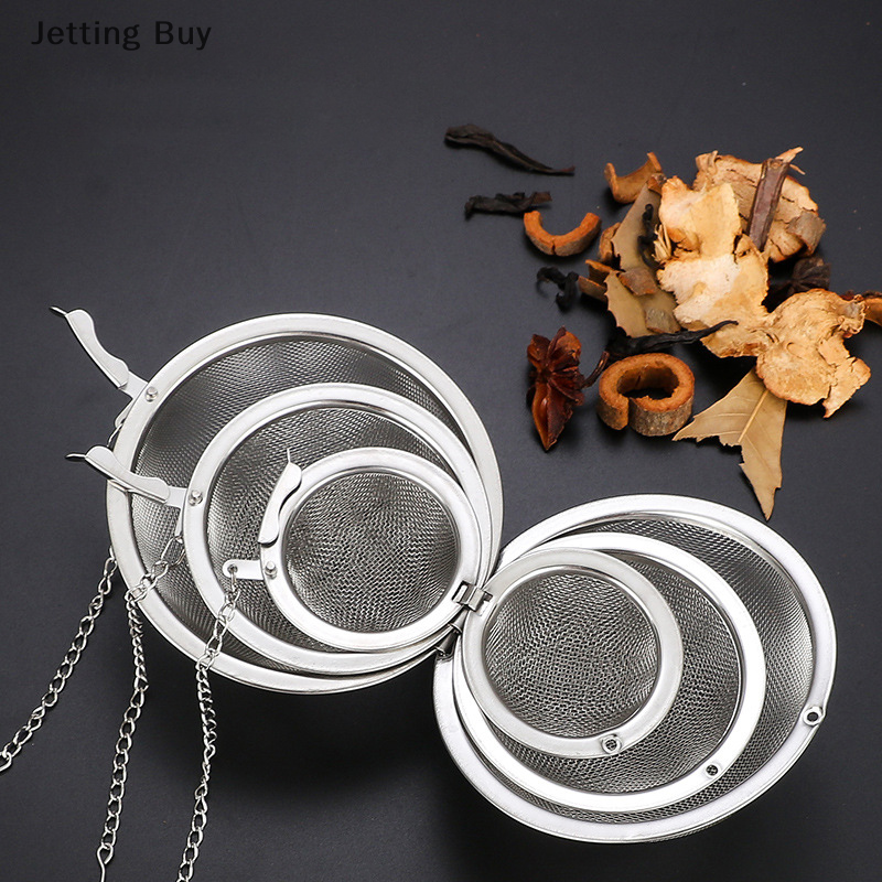 【Jettingbuy】 công cụ lọc trà Lưới khóa gia vị hình cầu đồ pha trà không gỉ bán chạy chớp nhoáng quả cầu lọc trà