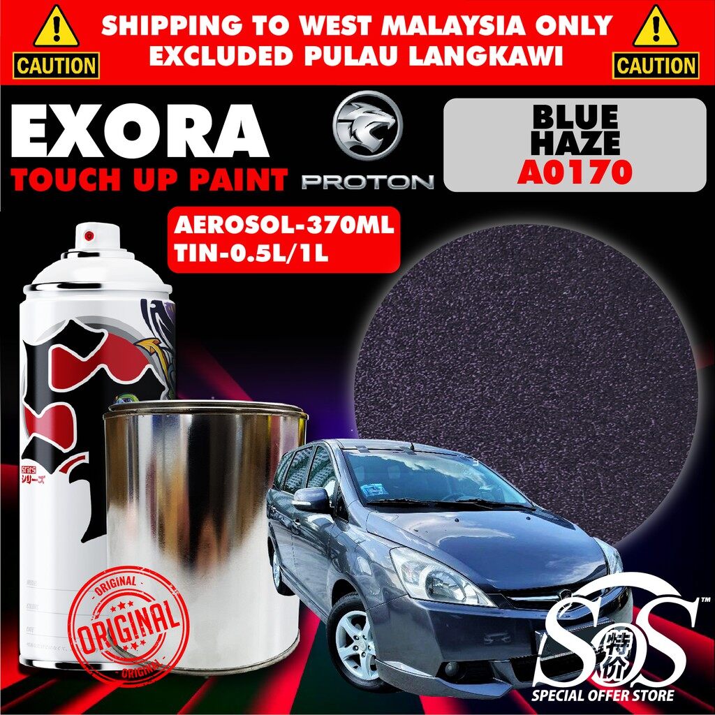 PROTON EXORA 】💯 Original Touch Up Paint Aerosol Spray Can Car Spray