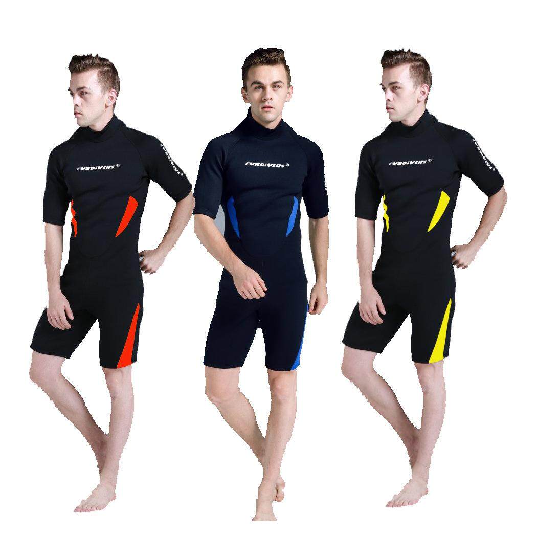 Fundivers 3MM Neoprene Shortsleeved Wetsuit Keep Warm Winter Diving