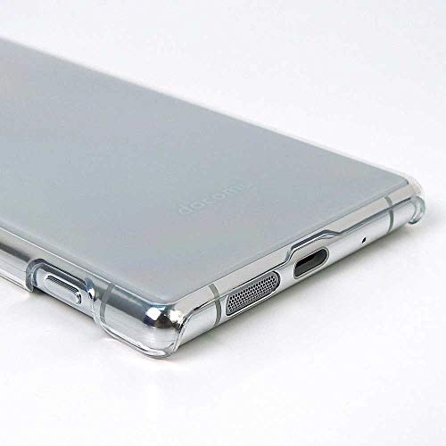 Xperia 5 SO-01M sov41 901so điện thoại thông minh trường hợp rõ ràng bao gồm Tác động kháng mỏng chịu nhiệt đơn giản độ bóng cao nhẹ polycarbonate cứng với dây đeo lỗ [provare] (Xperia 5, rõ ràng)