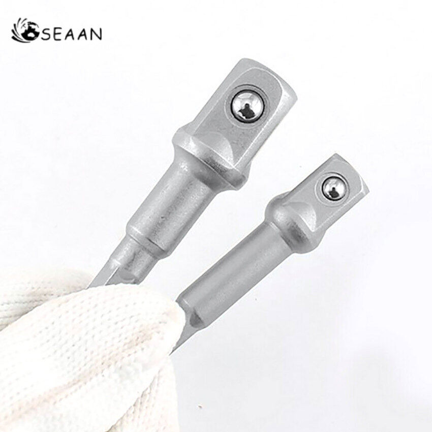 Bộ Chuyển Đổi Ổ Cắm Khoan 8 Cái Cho Máy Khoan Động Lực Với Chuôi Lục Giác Sang Đầu Khoan Hình Vuông Thanh Nối Dài 1/4 "3/8" Bộ 1/2 Mũi