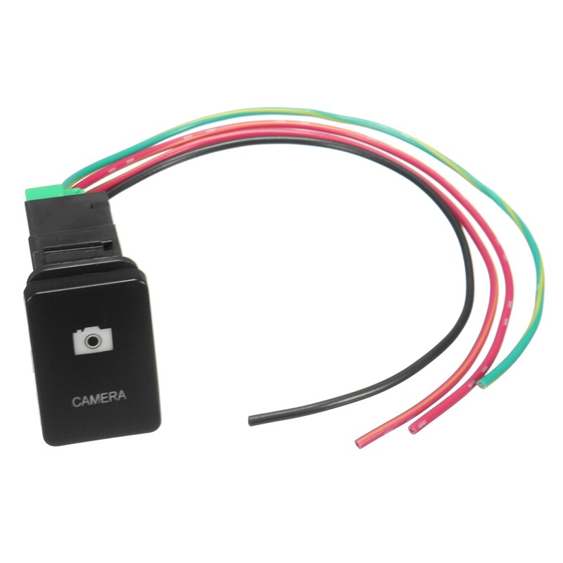 12V Đèn Nền Đèn LED Xanh Chiếu Sáng Chuyển Đổi ON/Off Kết Nối Chuyển Đổi Trang Bị Thêm Chuyển Đổi 33X22Mm Cho Toyota Landcruiser Yaris RAV4