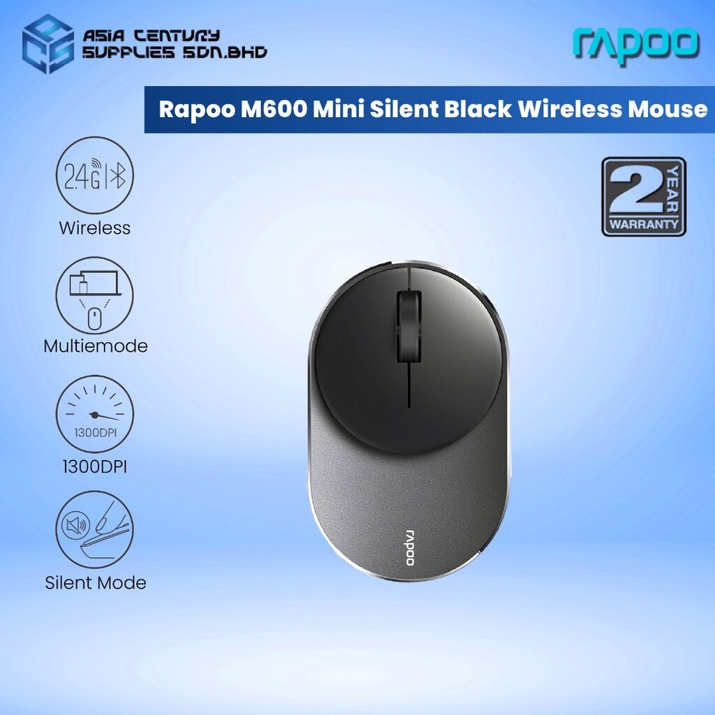 Rapoo M Mini Size Multi Mode Bluetooth Ghz Wireless Silent Mouse Years