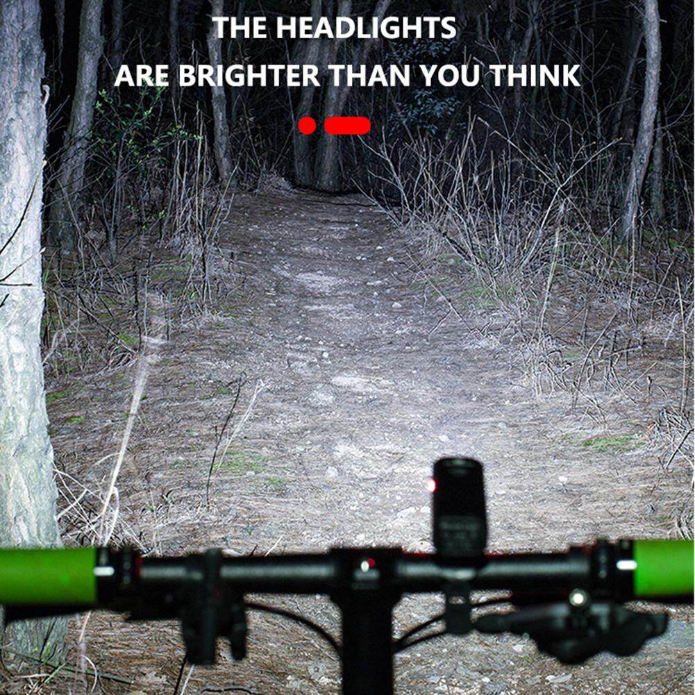 2pcs Headlight+Taillight T6 LED MTB Bicycle Light 10W 800LM 6 Modes USB Rechargeable LED Flash Light